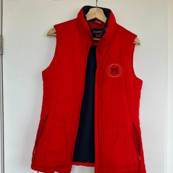 Manguun Orange/red Puff Vest - Picture 1 of 5